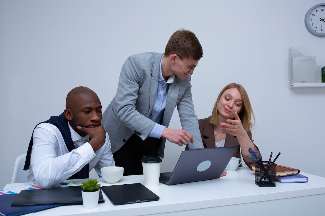 People working on a project