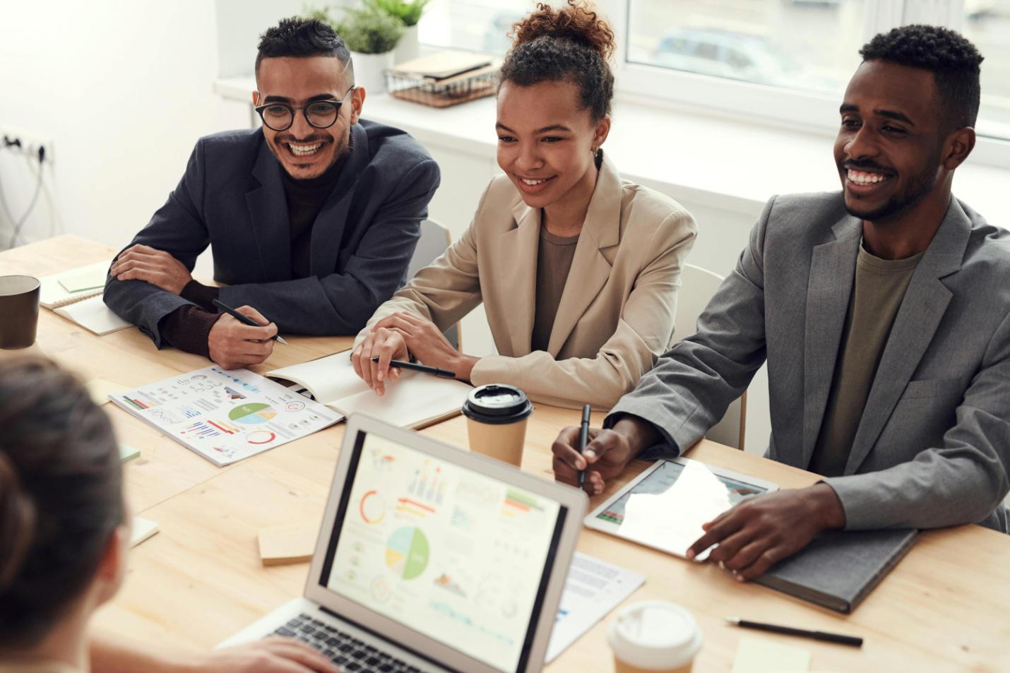 People having a meeting